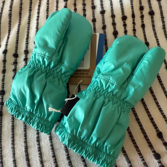 BNWT | Patagonia Baby Puff Mitt Puffy Mittens | Teal 3-6 months - Picture 2 of 4